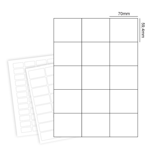 70x59.4 Halbglänzend Bogenetiketten