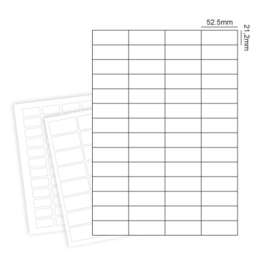 52.5x21.2 Halbglänzend Bogenetiketten