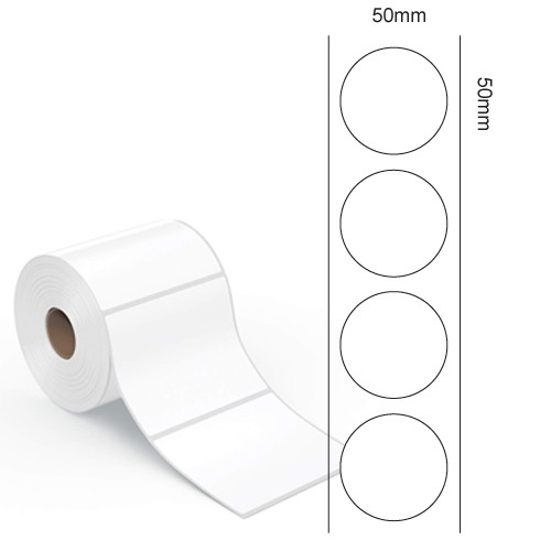 Ø50 Vellum Papier Rollenetiketten