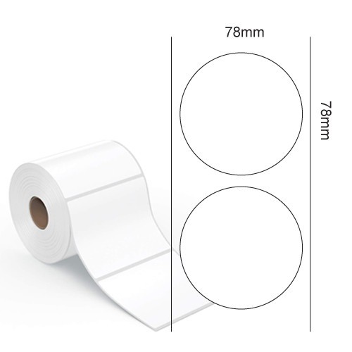 Ø78 Vellum Papier Rollenetiketten